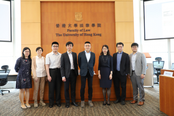 Members of the research team and Mr. Wilson Chan, Deputy Director of the Hong Kong Federation of Youth Groups (Fourth Right). 