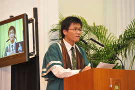 Welcom by Mr. Li Tsz Shu James, President of the Hong Kong University Students' Union