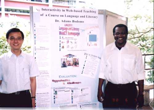 Dr Bodomo with his former student