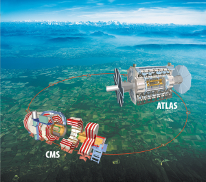大型強子對撞機（LHC）位於瑞士日內瓦一條深約一百米、長於二十七公里的環形地下隧道中。（相片鳴謝 CERN）