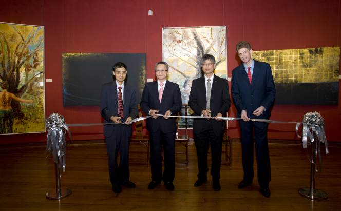 From Left to Right:  Professor Albert Chen Hung-Yee, Mr Yen Chuen-Kuang, Mr Mike Ma Yuh-Hung & Dr Florian Knothe
