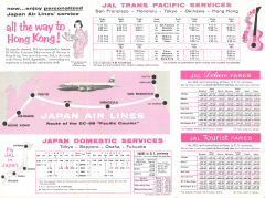 Timetables and Fares for the American market (1955)