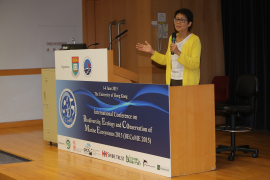 Ms Loh Kung Wai Christine, JP, Under Secretary for Environment, Environment Bureau of the Hong Kong SAR Government, was delivering opening remark to the conference.