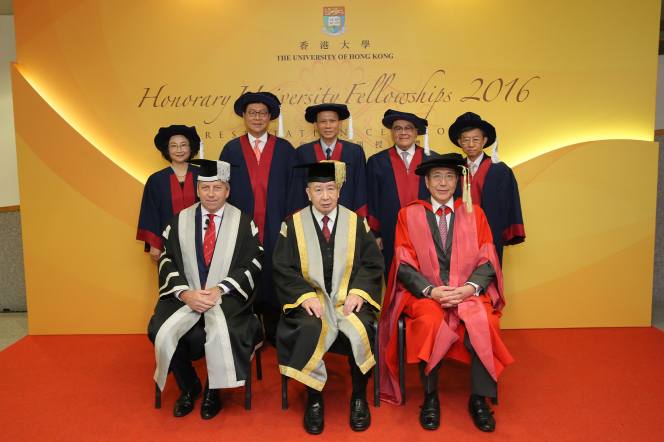 HKU confers five Honorary University Fellows