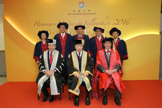 香港大學頒授名譽大學院士予五位傑出人士