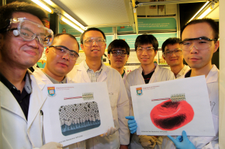 Dr Tang Jinyao (third from left) and his research team members