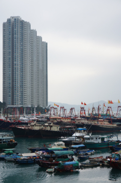 香港仔的漁船（照片提供：薛綺雯教授）