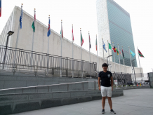 李子謙同學到訪位於紐約的聯合國總部。