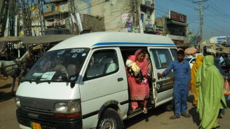 Females only mini-bus service which is not adequate to meet the mobility needs of females in Pakistan (Lahore, Pakistan)（photo credit: Dr Muhammad Adeel)