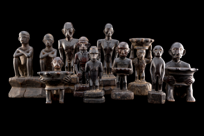 Group of Ten Hipag Figures, Ifugao tribe, Northern Luzon, Philippines