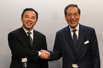 HKU Council Chairman Professor Arthur Li and President and Vice-Chancellor designate Professor Xiang Zhang