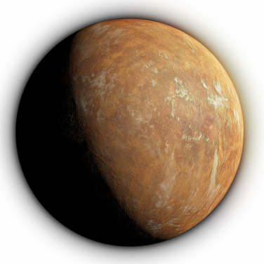 Artist’s impression of the planet under the orange tinted light from Barnard’s star. (Image credit: IEEC/Science-Wave - Guillem Ramisa. Licence: Creative Commons with Attribution)
