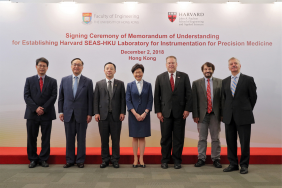 香港大學及哈佛大學簽訂合作備忘錄 成立精準醫學儀器實驗室