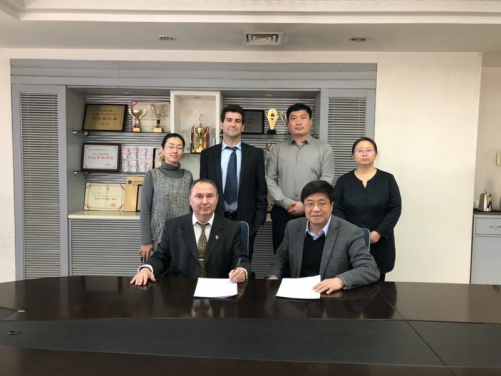 MoU Signing with NAOC Beijing March 7th  with deputy NAOC director Prof. Xue Suijian and NAOC director of International relations plus Prof. Quentin Parker, Dr  Meng Su and Dr Pablo Saz Parkinson.