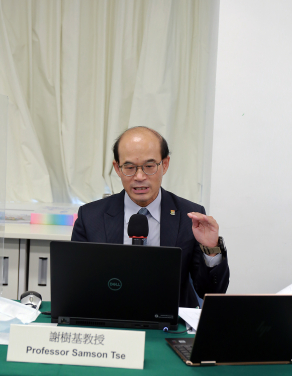 Lead researcher of the project Professor Samson Tse, Professor of Mental Health, Department of Social Work and Social Administration, HKU 