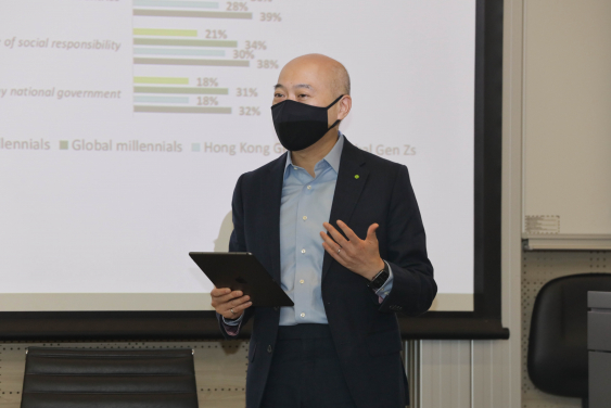 Mr. Samuel Tsang, Partner - HR Transformation & Technology Leader, Deloitte, spoke at the first session of the forum.