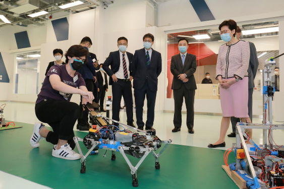 A four-legged robot which can walk and jump created by the Robotic Team
