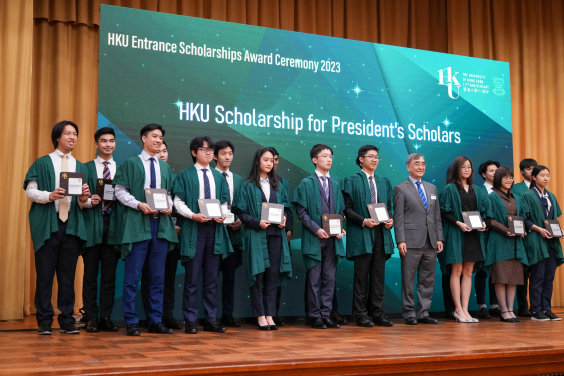 Acting President and Vice-Chancellor of HKU Professor Richard Wong and the President’s Scholars