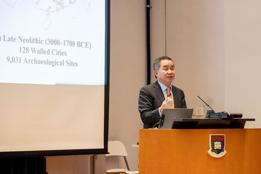 Keynote speaker Professor Zhiwu Chen, Chair and Cheng Yu-Tung Professor in Finance, HKU Business School and Director, Hong Kong Institute for the Humanities and Social Science, - presents a Smithian perspective on Chinese civilisation and development : North vs South China at the Smith Around the World Lecture Series.