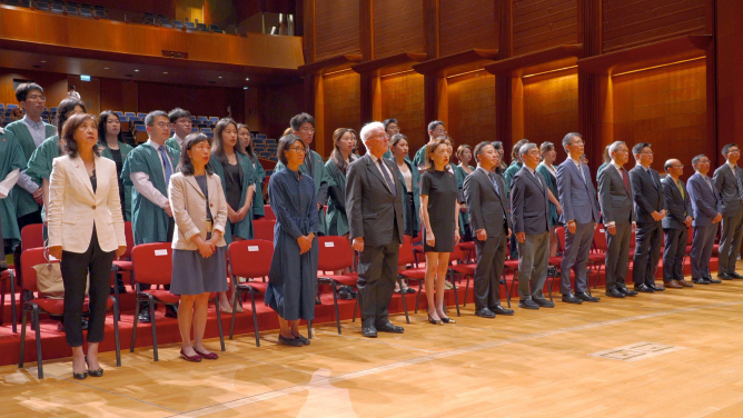 HKU holds flag-raising ceremony to commemorate the 26th anniversary of the establishment of the HKSAR