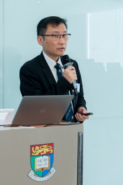 Ir Dr Alfred Tan, Deputy Director of Technology Transfer Office, delivered an opening remarks at the event.