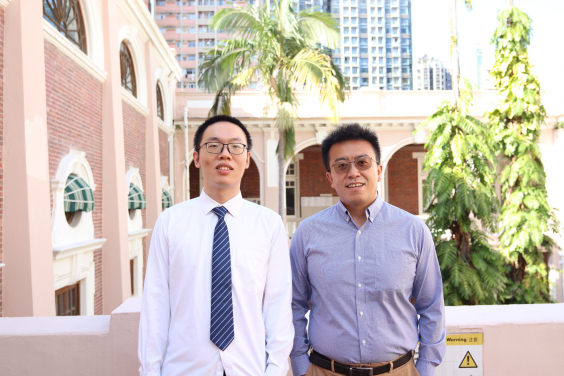 PhD student Xu Zhang (on the left) and his advisor Dr Zi Yang Meng from the Department of Physics at HKU.
 