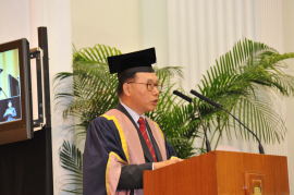 香港大學畢業生議會主席蔡秀煜先生致辭