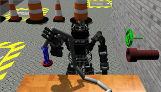 Task 1: robot picking up a hose